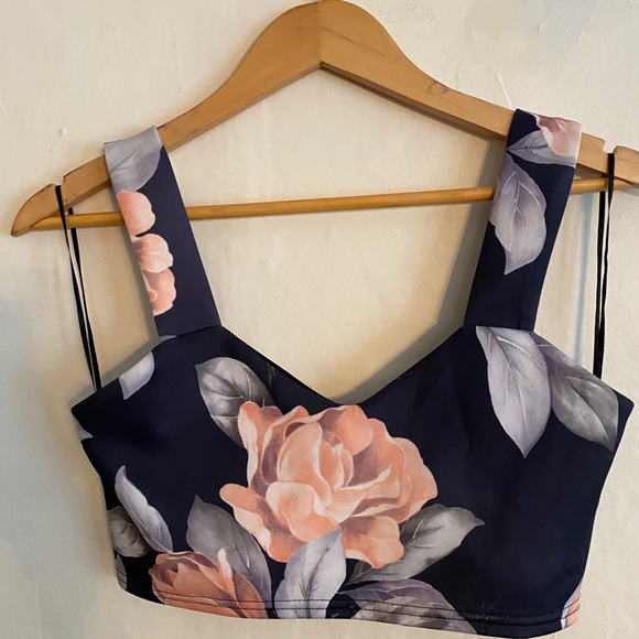 Floral Crop Top & Full Midi Skirt - Picture 3 of 6